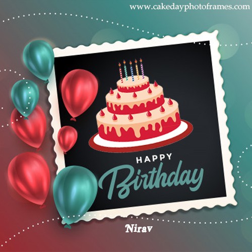 free download happy birthday nirav birthday cake photo