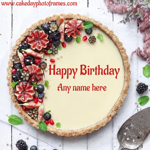 Beautiful Happy Birthday Cake With Name Cakedayphotoframes