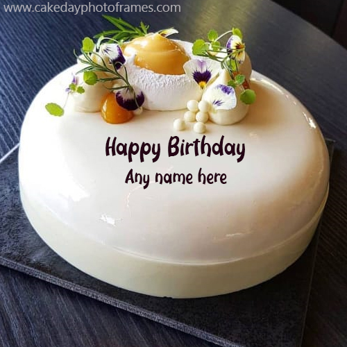 Happy Birthday Wishes Cake With Name Edit Cakedayphotoframes
