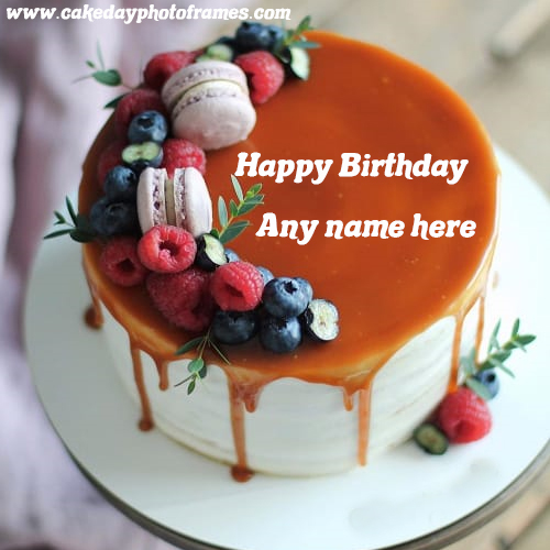 Best Birthday Wish with Name on Birthday Cake | cakedayphotoframes