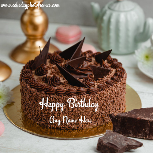 Customized Happy Birthday Cake with Name Image | cakedayphotoframes