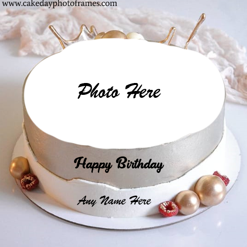 happy birthday cake with name and photo edit online free ...