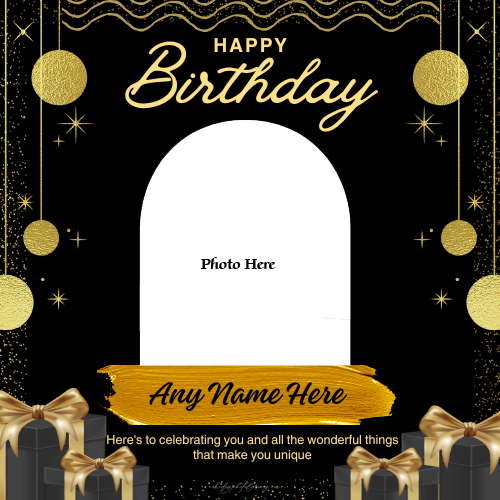 Make Happy Birthday Cards with Name and Photo Easy Online Tool