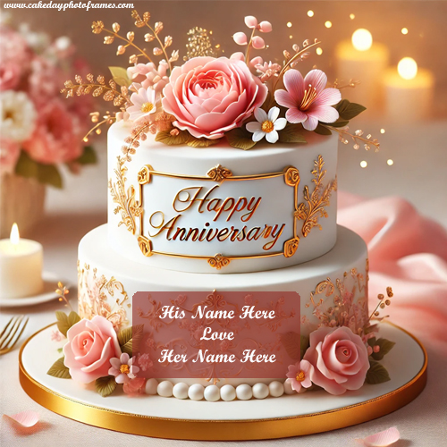 Unique Anniversary Cake Designs with Names Personalize Your Wishes