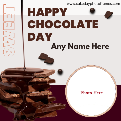 Happy Chocolate Day Photo Frames Free Edit and Personalize