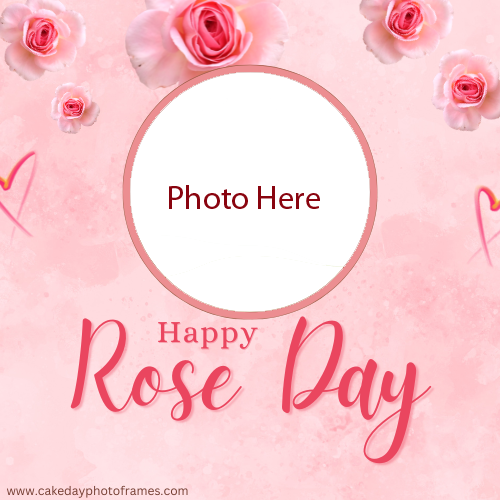 Create a Personalized Rose Day Wishes Card with Photo