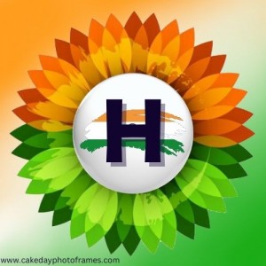 H name alphabet Indian flag profile picture whatsapp Dp