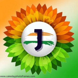 J name alphabet Indian flag profile picture whatsapp Dp