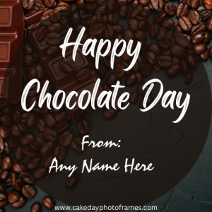 Create an Online Happy Chocolate Day Card with your Name