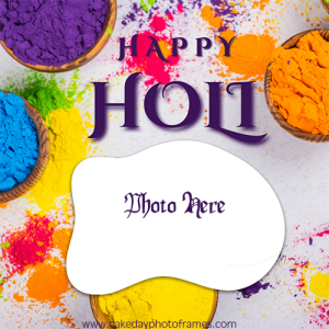 Create Unique Holi Cards with Name and Photo for Your Friends and Family