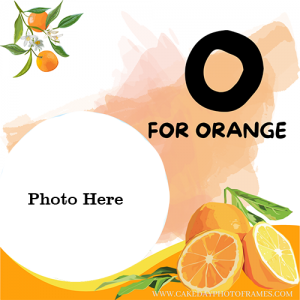 O For Orange Word Photoframe A Fun and Educational Way for Kids to Learn