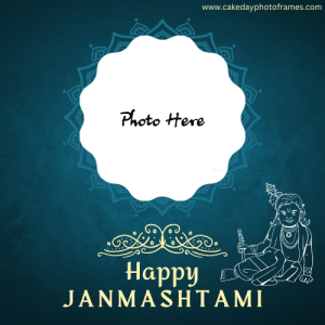 Personalized Janmashtami Photo Frames with Customized Names