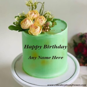 Happiest birthday cake with name pic free edit