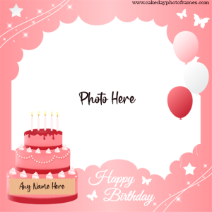 Birthday Wishing Cards with Names and Photos Free Online Editor