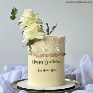 Customize Your Happy Birthday Cake with Name Edit